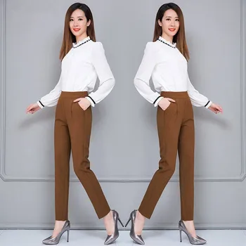 Women\'s Talie Elastic Casual Slim Femei Pantaloni de Lucru Poarte Pantaloni Pantaloni Harem Pentru Femei