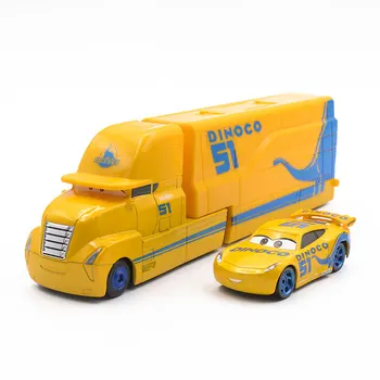 2 buc Disney Pixar Cars 3 Fabuloase Fulger McQueen Mack Camion Container de Metal Diecasts Vehicule de Jucărie Baiat Cadou de Ziua Jucărie