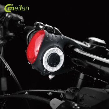 Meilan S3 Wireless Biciclete stop Control de la Distanță COB Clopot de Alarmă Anti-Furt Bicicleta Inteligent Spate Felinar de Siguranță cu Bicicleta Coada de Lampa