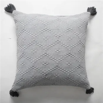 Cojines decorativos para canapea Maroc geometrice în alb și negru sezut cu moț față de pernă de craciun perna caz harry styles