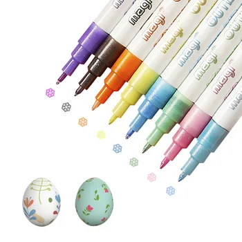 Copii Desen Acuarelă Pen Set 8 Culori Marker Lavabil Pictura Pen 5ml Acuarelă Art Markere pentru Desen Pictura d3