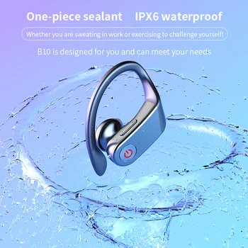 B10 Adevărat TWS Wireless Bluetooth 5.0 Căști Sport Cârlig Ureche căști Waterprof Căști fără Fir de Încărcare Stereo Gaming Headset