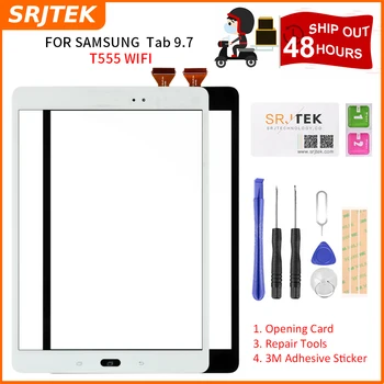 Srjtek Pentru Samsung Galaxy Tab a 9.7 SM-T555 T550 T555 WIFI, Ecran Tactil Digitizer Sticla Senzor Părți Tableta Pc cu Touchscreen Panou