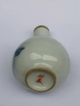 YIZHU CULTUER de ARTĂ Colectate Vechi Chinez Famille crescut de Portelan Pictura Peisaj Prizat Sticla Decor Cadou