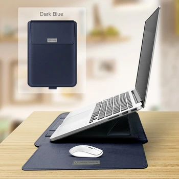 Pu Piele Geanta de Laptop Sac de Maneca Caz Pentru Macbook Air Pro 11 11.6 12 13 13.3 15 15.4 Pentru Huawei Honor Dell, HP, ASUS Notebook Caz