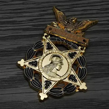 Ordinul militar de Golded Stele statele UNITE ale americii Militare Medalie de Insigne