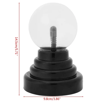 Plastic Luminaria Sticlă Minge de Plasmă Fierbinte Magic USB Sfera Fulger Lampa de Partid de Bază Negru Novidade Lampă de Noptieră