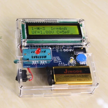 Multifunctional Tranzistor Tester DIY Kit Rezistor Condensator Electronic de Măsurare cu Acrilice Shell Set de Piese automat