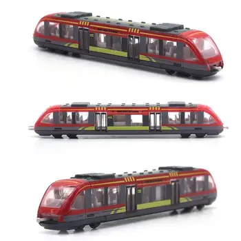 Feroviar de mare Viteză Tren turnat sub presiune Model de Jucărie Aliaj de Simulare de Masini in Miniatura Metrou Vehicule Metal Jucarii Educative pentru Copii Cadouri