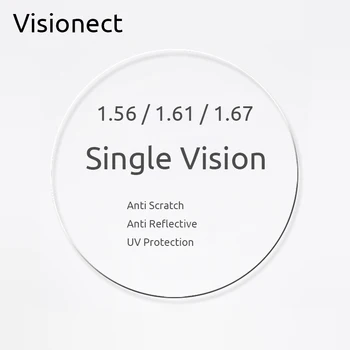 Visionect 1.56 1.61 1.67 Singură Viziune Baza De Prescriptie Medicala Optica Ochelari Cu Lentile Anti-Reflexie Pentru Miopie Sau Citind Prezbiopie