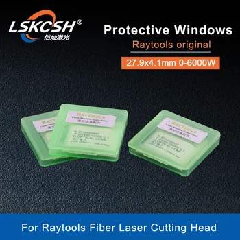 LSKCSH 20buc/lot Raytools Lentilă de sticlă de Protecție/ protecție windows original 27.9*4.1 mm Pentru Raytools capul laser BT240 BM110