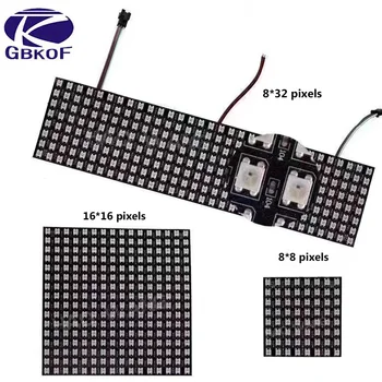 1 buc 16x16 Pixeli WS2812B CONDUS Radiator cip Digital Individual adresabile modul led Panou Flexibil DIY Display Bord DC5V