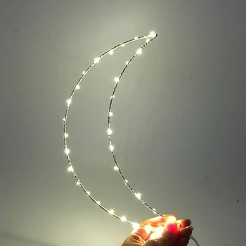 Partea de SUS!-Drăguț Luna Cuier Lumini pentru Camera de zi Creative Cadru Metalic cu Led Lumini de Noapte Lumini de Vacanță de Anul Nou Petrecere de Ziua Deco