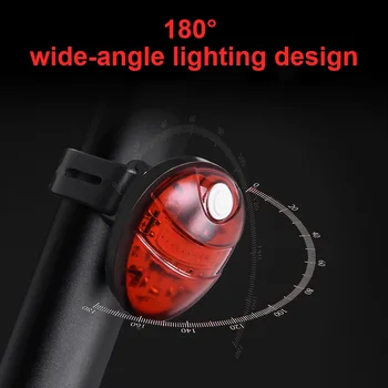 Smart Biciclete Coada Lumina de Frână Senzor de Biciclete de iluminare din Spate cu LED USB Reîncărcabilă MTB Stop Ultra Luminos Ciclism Lampa de Avertizare