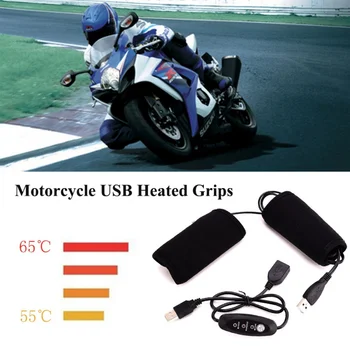 Mai nou 1 Pereche de Motociclete Mânere Încălzite USB Electric Hot de Biciclete Motociclete de Motorcross Mâner Ghidon mai Cald Mânere Detașabile 2020
