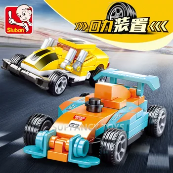 8Pcs/lot Viteza Campionilor Trage Înapoi Masina de Oras Vehicule Super-Piloti de Sport Masina de Curse Playmobil Model de Blocuri de Constructii pentru Copii Jucarii