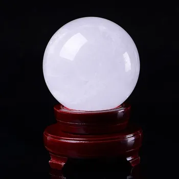 1buc Naturale alb cristal minge de uz casnic feng shui decor piatra de cuart mingea decor