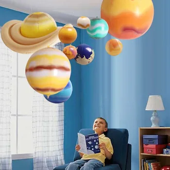 Gonflabile Sistem Solar Știință Instrument Educațional Modelul de Predare Baloane Planete Spațiu Consumabile Partid 10BUC Gonflabil Toy