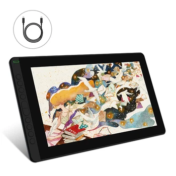 HUION New Sosire Kamvas 16(2021) Grafica Desen Monitor Baterie-free Digital Pen Tablet Pentru Win/MAC Și Android 120%s RGB