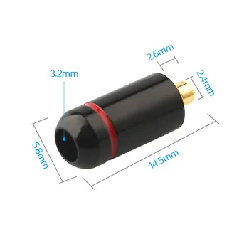 Jack Pini Conector MMCX DIY Sudate Placat cu Aur Mufă pentru Căști, Cablu Audio Pentru UE900 SE535 SE215 W10 W20 W30 AUX Adaptor Căști