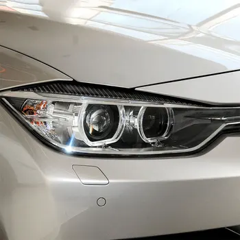 Fibra de Carbon Accesorii Auto Interior Faruri Spranceana Capac de Protecție Trim Autocolante Pentru BMW 3 Seria 3GT F30 F34 2013-2016