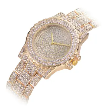 2020 Lux Nobil A Crescut De Aur Ceasuri Femei Ceasuri Cu Diamante Din Oțel Inoxidabil Trupa Cuarț Ceasuri De Mână De Moda Casual, Doamnelor Ceasuri