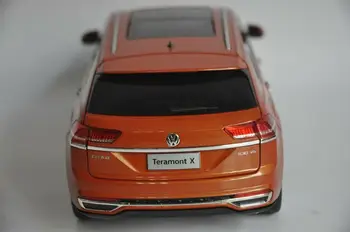 1:18 Model de turnat sub presiune pentru Volkswagen VW Teramont X Atlas 2019 Portocaliu Mare SUV din Aliaj Mașină de Jucărie Colecția de miniaturi Cadouri