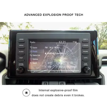 RUIYA Ecran Protector Pentru 2019 RAV4 7 Inch GPS Auto Navigatie Atingeți Centrul Ecranului Auto Accesorii de Interior