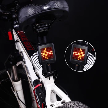 64 LED-uri Automate de semnalizare direcție Bicicleta retrovizoare USB de Încărcare biciclete MTB Biciclete de Siguranță de avertizare indicatoare de Direcție-Lumină