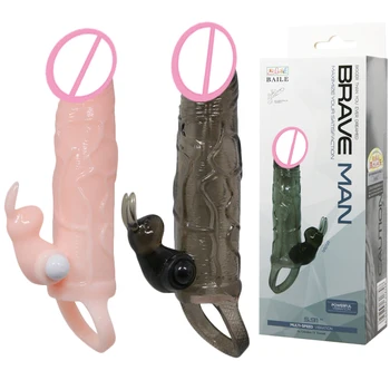 Sex Produsele iepure întârziere Inele Penis Vibrator Reutilizabile prezervativ Inele pentru Penis Jucarii Sexuale pentru barbati Extensia Întârziere jucarii sexuale pentru cupluri