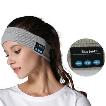 Bluetooth Music Bentita Tricoturi De Dormit Articole Pentru Acoperirea Capului Căști Difuzor Căști Fără Fir Bluetooth Yoga Funcționare Elastic Sweatband
