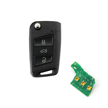 Wilongda MQB Sistem Semi - Inteligent 3 butoane Cheie de la Distanță 434MHz id49 cip -Utilizați pentru VW/Skoda HU66 Coada Neagra