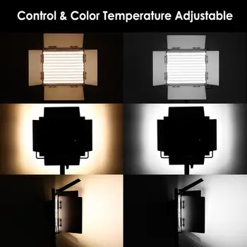 Neewer Estompat Bi-color LED-uri Lumina Video cu Baterie și Încărcător Kit de Iluminat pentru Camera Foto Studio Video de pe YouTube de Fotografiere
