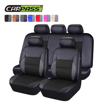 Car-pass 2020 Pvc de Mașină din Piele huse Scaun Universal Capacul Interior Accesorii Auto-Styling Automobile Huse