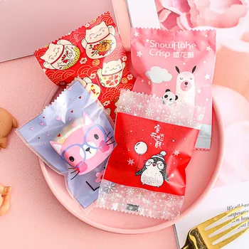 AQ An Nou Cat Noroc Candy Bag Copil de Dus pentru Copii Petrecere Biscuit Ambalare Saci de Prieteni Reuniune de Clasă produse de Patiserie Săpun de Ambalare