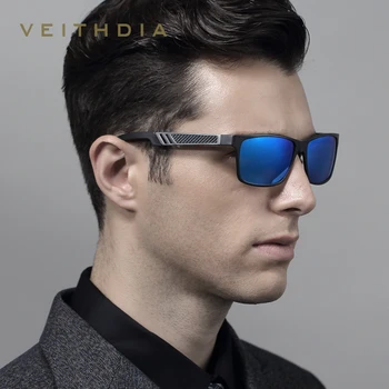 VEITHDIA Bărbați ochelari de Soare Polarizat Aluminiu Magneziu Ochelari de Soare Ochelarii de Condus Dreptunghi Nuante Pentru Bărbați Oculos masculino Mal