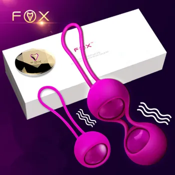 FOX silicon Smart touch Control de la Distanță Vibratoare Ou Kegel Bile Vaginale strict de exerciții Vibrator Mingea Adult Sex Produs