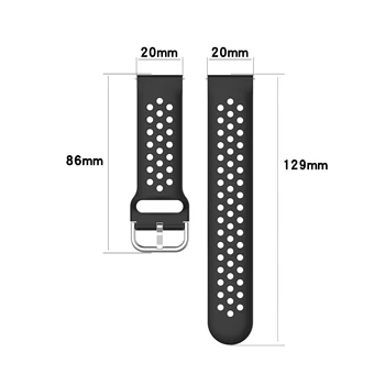 20mm CUREA SILICON Pentru Amazfit Pif-Uri de Bandă Ceas pentru Xiaomi Huami Amazfit GTS Bip lite Bratara Bratara de Înlocuire Watchband