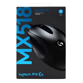 Logitech gaming mouse MX518 cu 16000DPI EROU Senzor cu Fir logitech mouse-ul pentru overwatch DOTA PUBG și pentru Toate mouse gamer