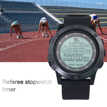 Ceas Multifunctional Digital Display De Fotbal Cronometru 3 Rând Metronom Pentru Sport Arbitru Timer Lumina De Noapte Portabil