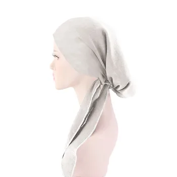 Femeile Musulmane Cap Eșarfă Beanie Capota Chimioterapie Pălărie Turban Articole Pentru Acoperirea Capului Bandană Cancer Pierderea Parului Acoperi Capul Eșarfă Cap De Folie Stretch Capace