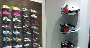 5pcs magazin de Pantofi Adidas pantofi casual display stand suport Pantofi pe perete de afișare care arată titularul raft cu eticheta de pret de eticheta