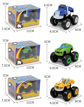 Blaze Masini Monstru 6.5*8*6cm Copilul 6pcs/Lot Blaze Jucarii Auto rus Concasor Camion de Vehicule Figura Blaze Jucărie Cadouri Pentru Copii