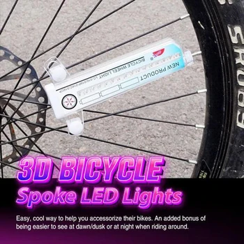 De Vânzare la cald 3D Spițe de Biciclete Lumini LED-uri Colorate Roată de Bicicletă de Lumină Multi-color 42 de Modele de 16 LED Biciclete Lumina Spite X85