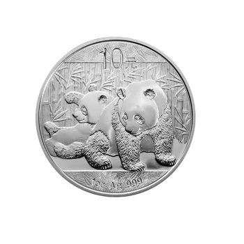 Anul 2010 Panda Argint Placat Cu Monede De 1 Oz De 10 De Yuani Placat Cu Argint Monede Cu Cutie De Original Si Certificat