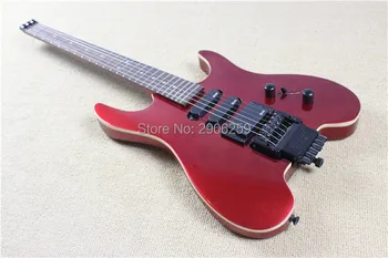 De vânzare la cald steinberg chitara electrica fara headstock. chitară adevărată imagine de metal roșu ,versiunea clasică fără cap chitara.gratuit nava