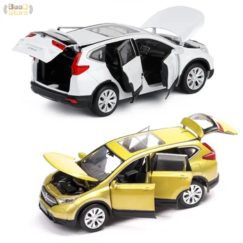 Masina Model Auto Vehicule de Jucărie 1/32 Honda CR-V Diecasts Vehicule de Jucărie Cu Sunet de Lumină se retraga Masina Cadou de Ziua de nastere Colectie