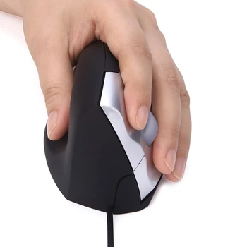 Mâna stângă fără Fir cu Fir Mouse Optic Ergonomic Vertical Mouse Gaming Mouse U1JA