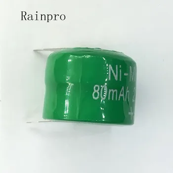 Rainpro 5PCS/LOT Ni MH Baterii Cu Ace 80mAh 2.4 V Ni-MH Baterie Buton