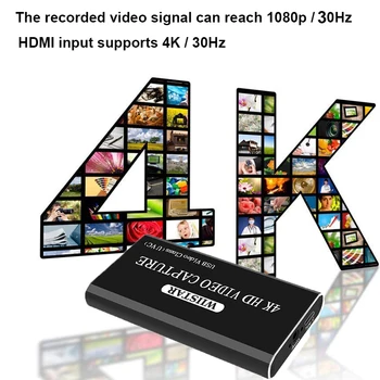 HDMI, USB 2.0 TIP C Card de Captura Video Full HD UVC Redare Card pentru Live Streaming Suport vMix OBS Studio